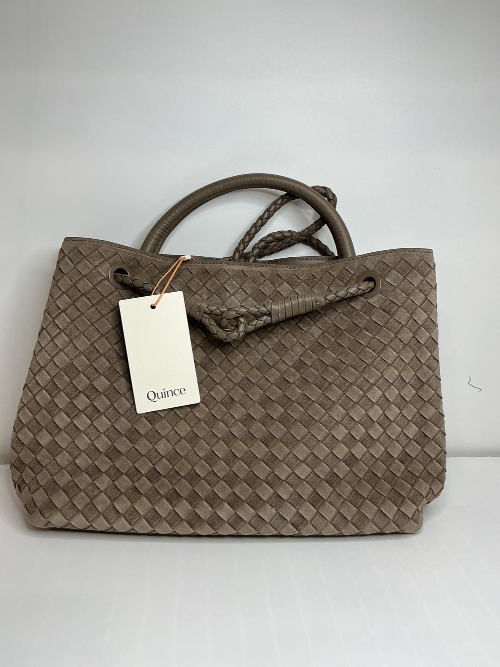 Romy Suede Handwoven Satchel